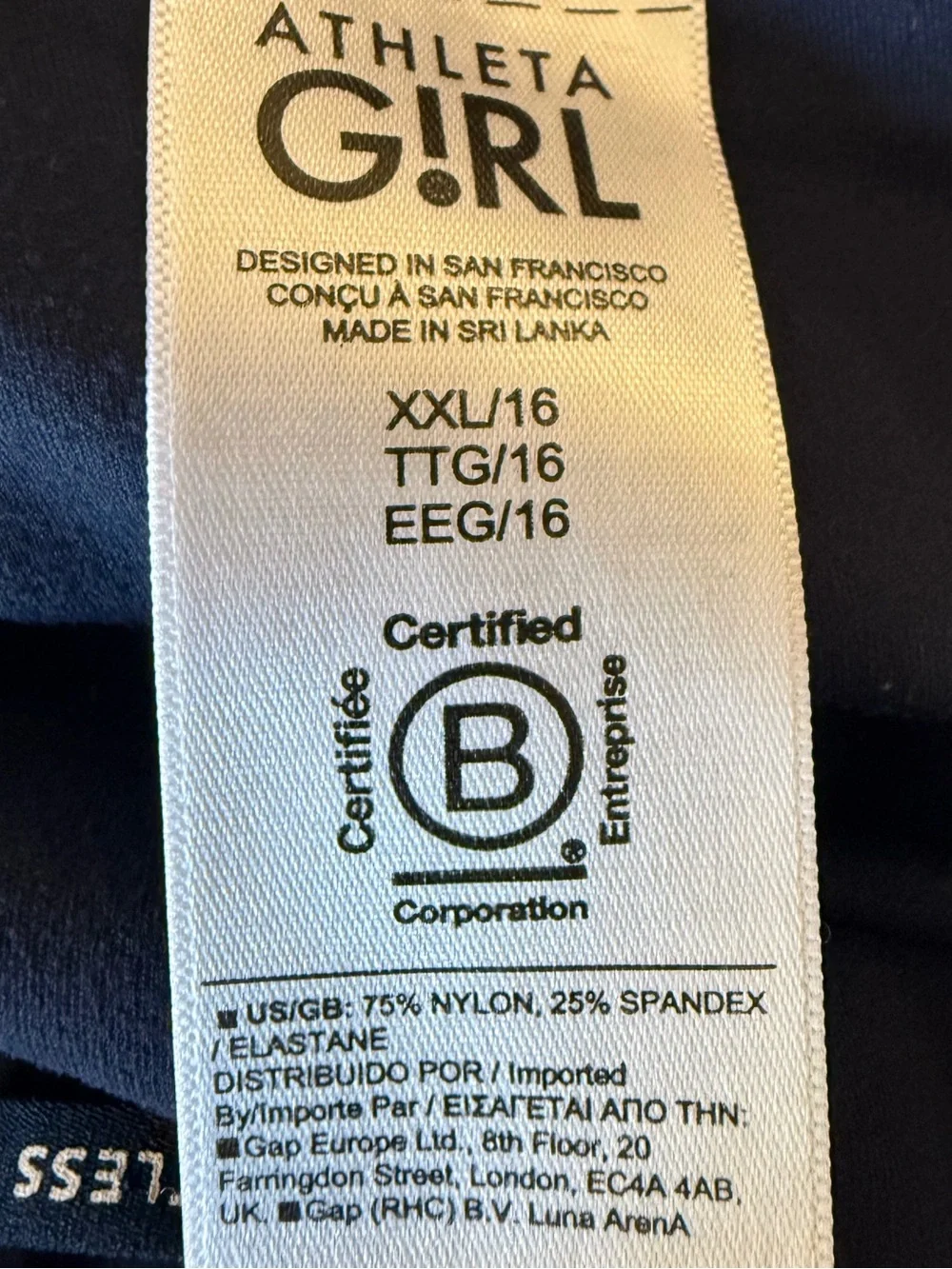 Athleta girl branded